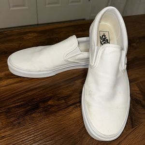White Vans for sale barely worn!